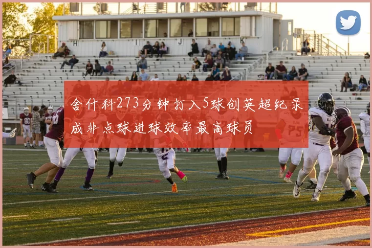 舍什科273分钟打入5球创英超纪录成非点球进球效率最高球员